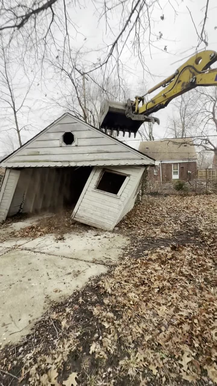 A Red-E-Bins demolition project in progress